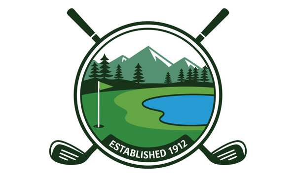 Golf club nature emblem 1912