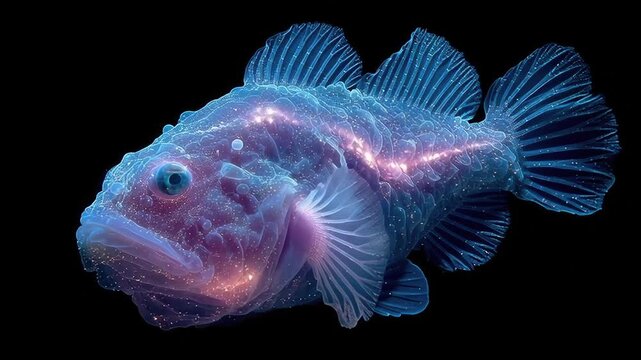 The Real Blobfish in its Natural Deep-Sea Habitat