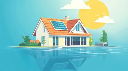 An infographic detailing the risks of untreated algae on roofs and the importance of cleaning 