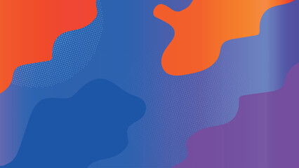 Abstract fluid shapes, vibrant blues, oranges create dynamic geometric background. Colorful abstract vector map illustration of Europe with 3D paper design and national shapes.