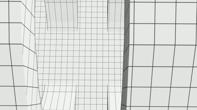 Abstract Shape Notion Grid animation