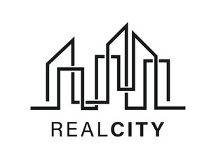 Real City RealEstate Logo Illustration