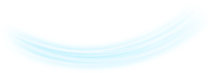 Blue Light Flow Effect, an Elegant arc of bright light resembling motion or an energy pulse.