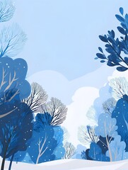 winter landscape background