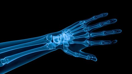 Understanding the anatomy of a human hand through detailed x-ray imaging