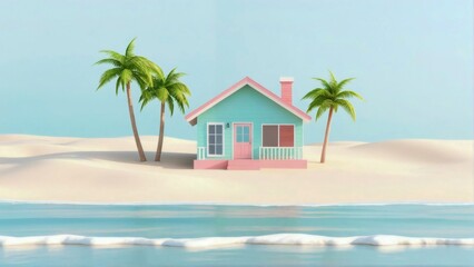 Fototapeta premium tropical beach resort