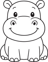 Animal Line Art silhouette vector illustration