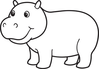 Animal Line Art silhouette vector illustration