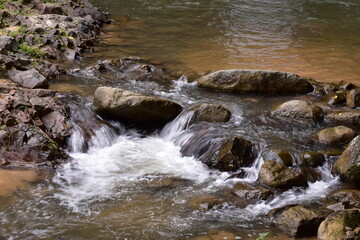 Huai To Waterfall is located in Khao Phanom Bencha National Park. It is the most beautiful waterfall in the park. Its source comes from the Phanom Bencha mountain range