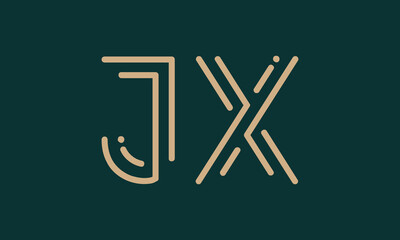 JX j jx initial logo | initial based abstract modern minimal creative logo, vector template image. luxury logotype logo, real estate homie logo. typography logo. initials logo
