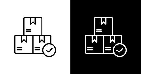 Product Availability  White Icon Set Design