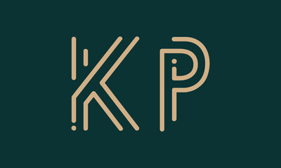 KP k kp initial logo | initial based abstract modern minimal creative logo, vector template image. luxury logotype logo, real estate homie logo. typography logo. initials logo