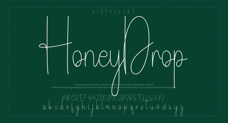 signature Font Calligraphy Logotype Script Brush Font Type Font lettering handwritten. vector illustration  