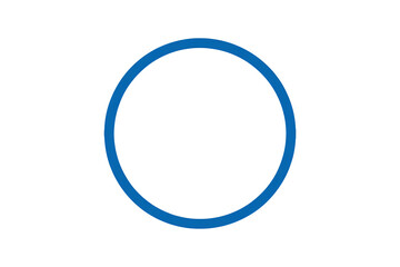 Vibrant blue circle adds modern style to your next design project