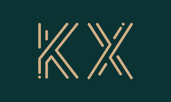 KX k kx initial logo | initial based abstract modern minimal creative logo, vector template image. luxury logotype logo, real estate homie logo. typography logo. initials logo