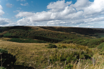 Fototapeta premium Scotland Rolling Hills in Highlands 