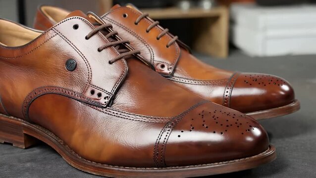 for Males Constructed from Tanned Animal Hide in a Dark Brown