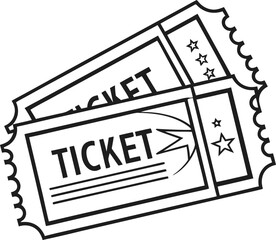  vector ticket design for event admission or entrance