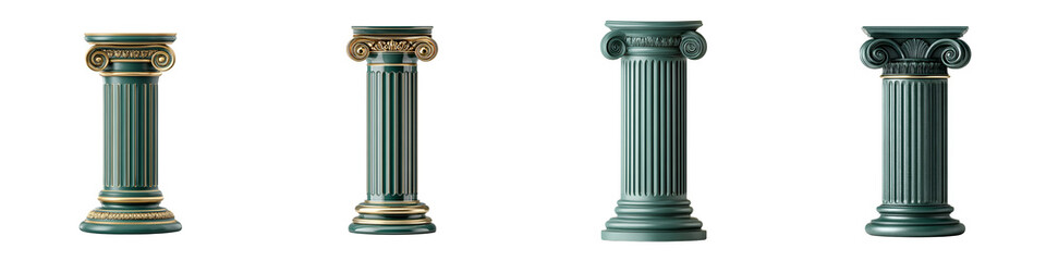 Obraz premium Classic Greek Columns Set - Architecture Illustration