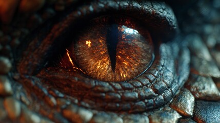 Dragon eye close up