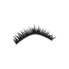 eyelash logo icon illustration flat