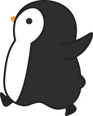 Cute Cartoon Penguin Element