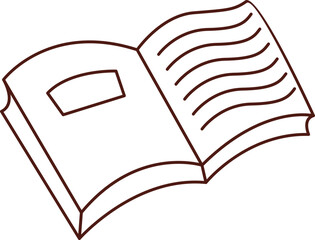 Outlined Book Element