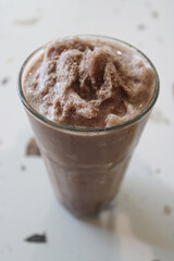 Refreshing Iced Chocolate Frappe or Smoothie Drink