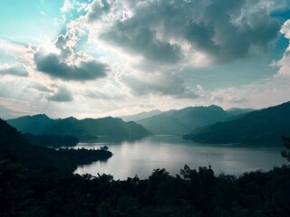 lake in the mountains