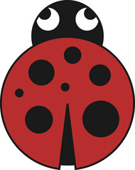 Obraz premium Cute Cartoon Insect Element