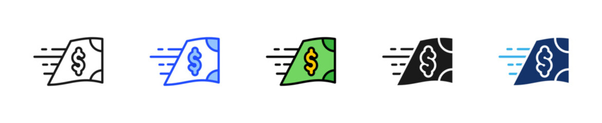 Instant Transfer Icon Collection With Multiple Styles