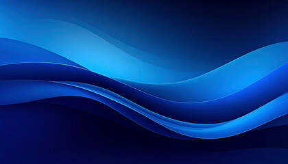 Obraz premium Blue waves abstract wallpaper for desktop background and design projects 4