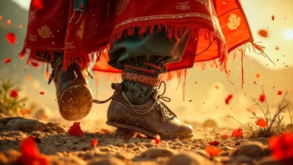 Character battle scenes in ancient style scenes