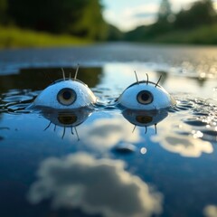 Mysterious UFO Landscape in the Waters