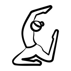 Yoga Icon - Handdrawn