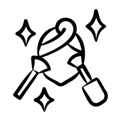 Aesthetician Icon - Handdrawn
