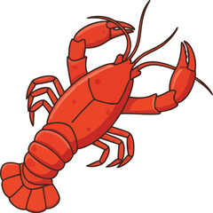 lobster isolated on white