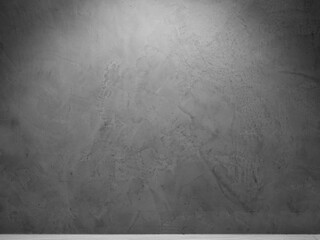 gray concrete background with bright spot