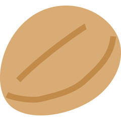 Brown Peanut Isolated On Transparent Background Simple Graphic Icon Representation Of A Legume Seed For Food And Nutrition Concepts