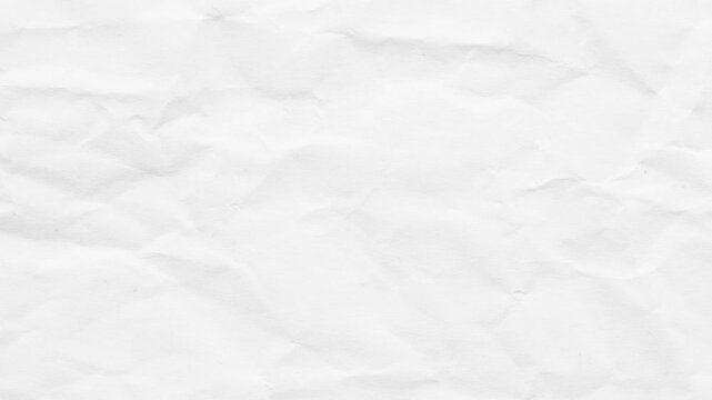 White crumpled paper background texture stop motion