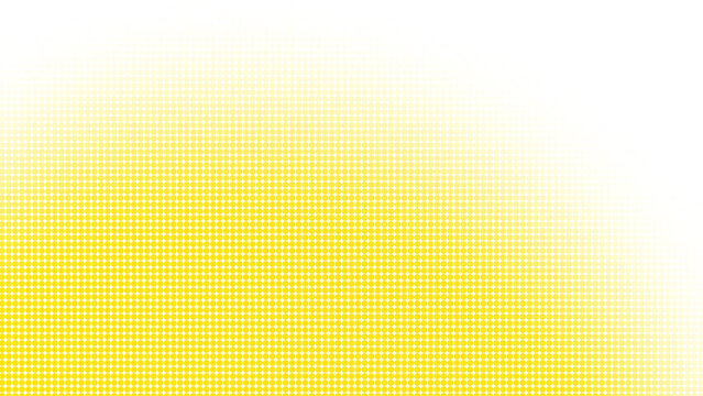 Halftone yellow dots element on transparent background