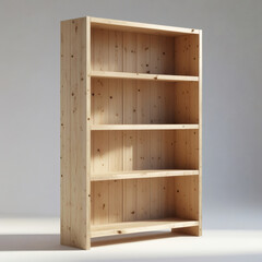 empty wooden shelves