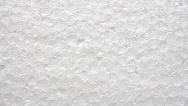 White polystyrene foam texture background stop motion