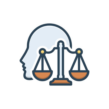 Color illustration icon for corporate ethics