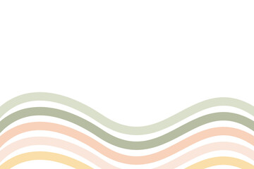 Hand drawn flat natural abstract shapes background