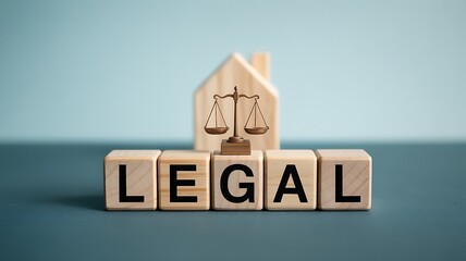 Legal protection for property, home ownership, and real estate transactions concept