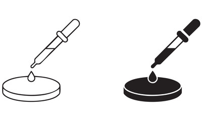 Petri dish icon vector illustration
