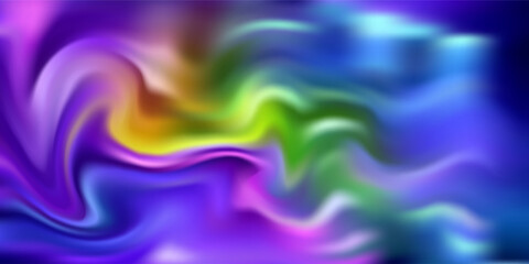 Abstract Color Swirl Background With Smooth Gradient and Dreamy Blurs