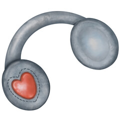 Winter holidays cozy decorations  illustration set.  holiday elements cute hand drawn decorations.