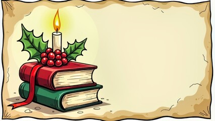 Christmas Retro Scenes of Candle Books